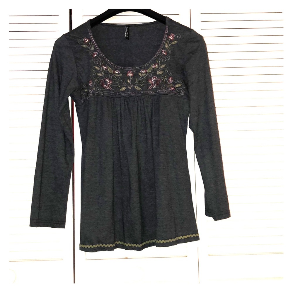 Embroidered Long Sleeve TShirt